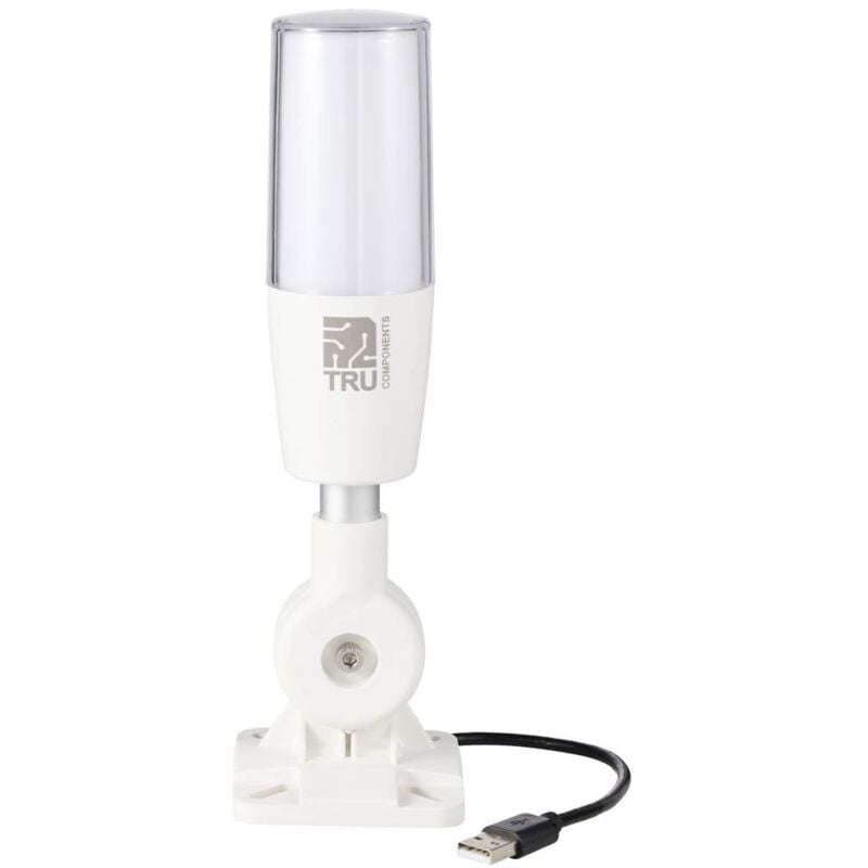 foto del prodotto tru components tc onn m4t usb torre di segnalazione con sirena led rosso, giallo, verde, blu, bianco, cyan, magenta 1 p
