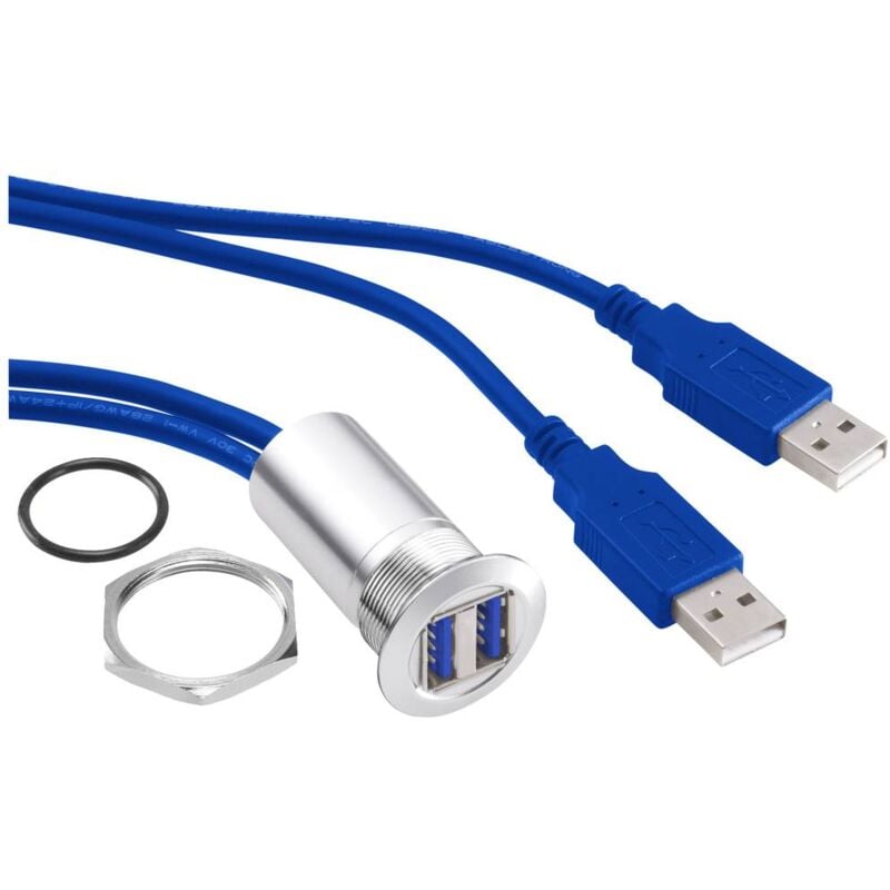 foto del prodotto tru components usb 13 presa da pannello usb 3.0 presa contenuto 1 pz.