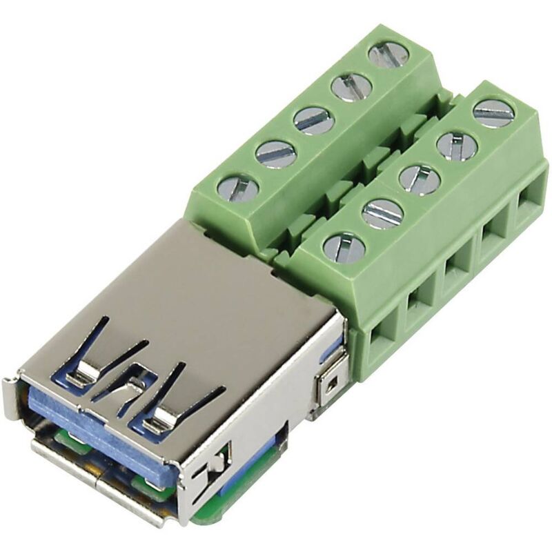 foto del prodotto tru components usb aft 2 presa da incasso usb 3.0 presa orizzontale contenuto 1 pz.