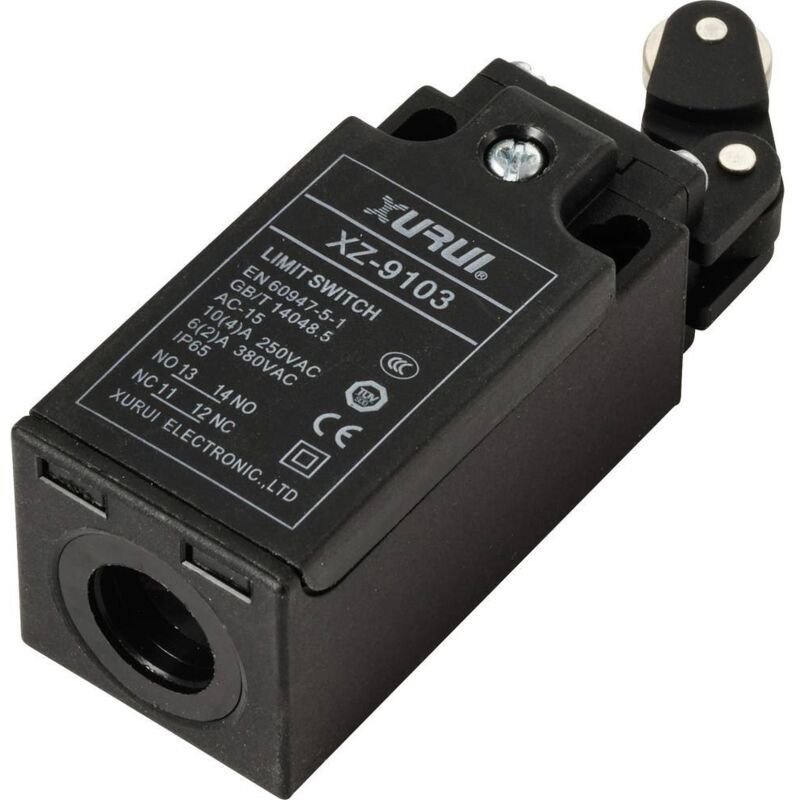 foto del prodotto tru components xz 9 103 fine corsa 250 v ac 10 a leva con rotella momentaneo ip65 1 pz.