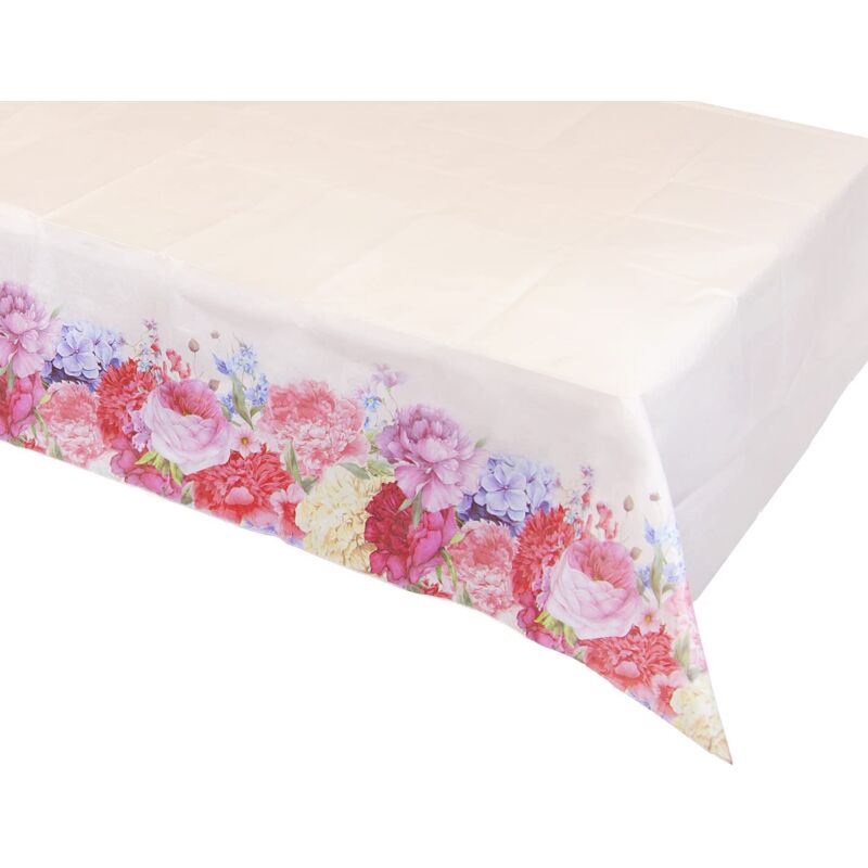 foto del prodotto truly scrumptious - tovaglia di carta con motivo floreale, ideale per matrimoni, baby shower, tè pomeridiano, festa di compleanno, 120 x 180 cm, trulytcover - talking tables