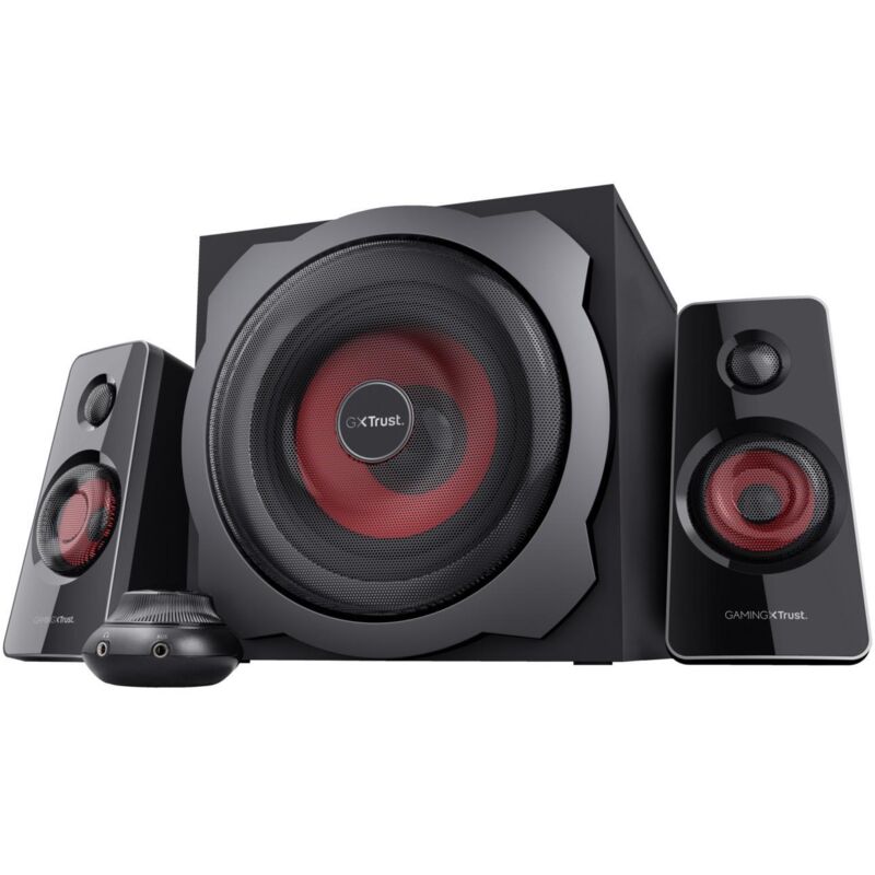 foto del prodotto trust 19023 casse gaming gxt38 2.1 titanio