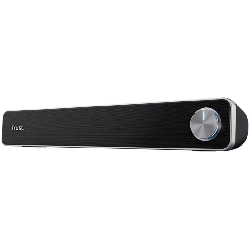 foto del prodotto trust arys soundbar 2.0 canali 6w nero sistema audio usb per pc e tv