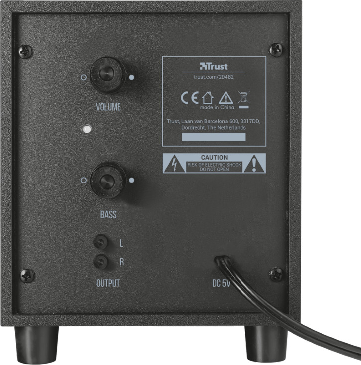 foto del prodotto trust avora 2.1 set di altoparlanti 9 w pc nero 2.1 canali 2-vie