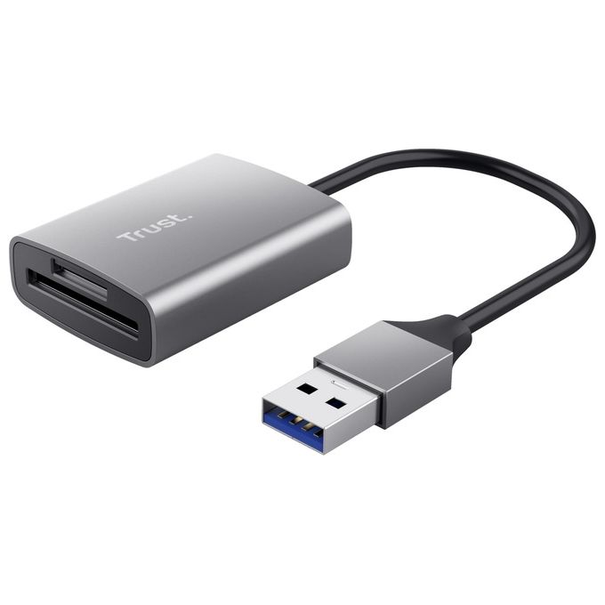 foto del prodotto trust dalyx lettore di schede rapido usb 3.2 alluminio