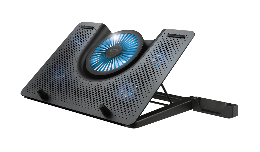 foto del prodotto trust gxt 1125 quno supporto per computer portatile nero 43,2 cm 17 