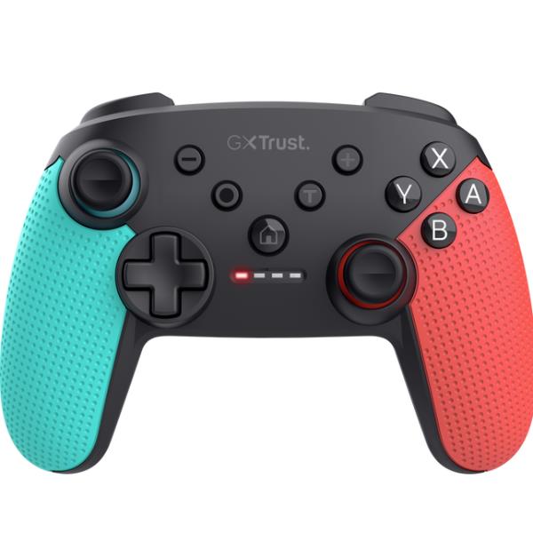 foto del prodotto trust gxt 1246b muta nero, blu, rosso bluetooth gamepad nintendo switch, nintendo switch lite