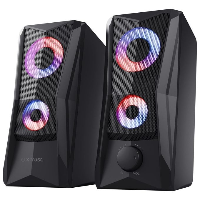foto del prodotto trust gxt 606 javv casse pc gaming 2.0 nero cablato 12w