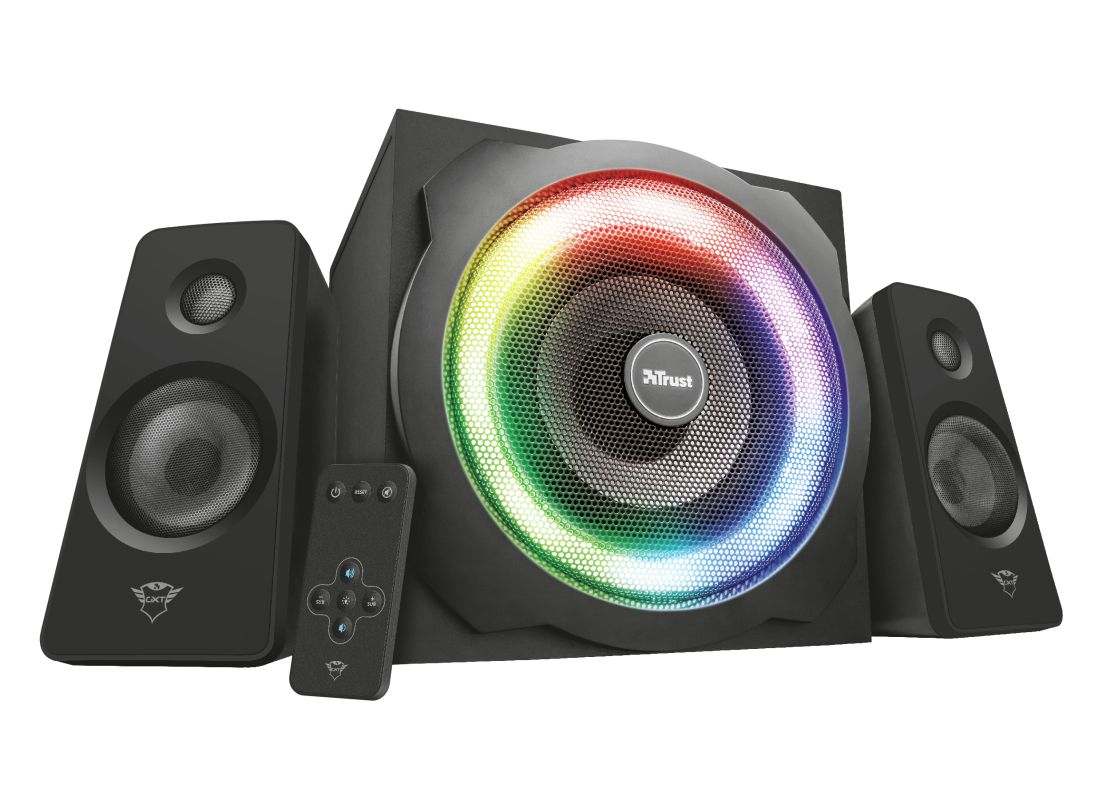 foto del prodotto trust gxt 629 tytan set di altoparlanti 60 w universale nero 2.1 canali 15 w