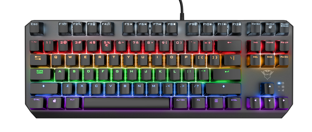 foto del prodotto trust gxt 834 callaz tastiera gaming usb qwerty italiano nero