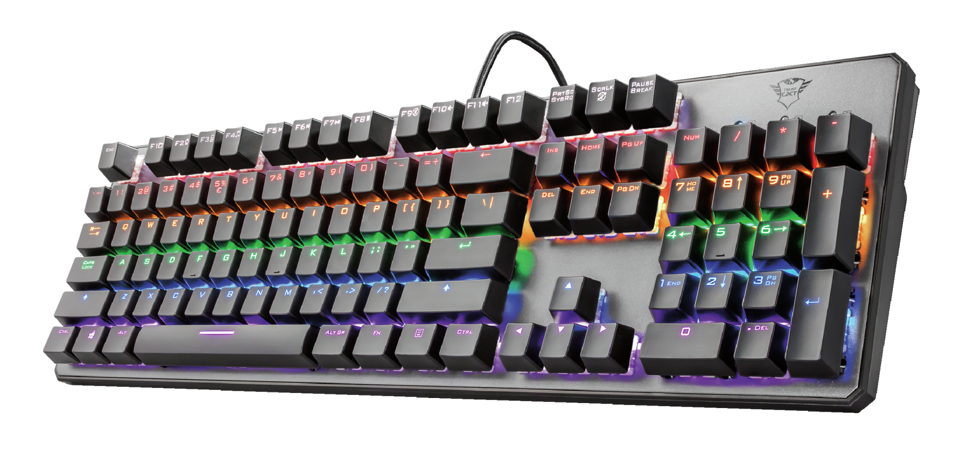foto del prodotto trust gxt 865 asta tastiera gaming usb italiano nero