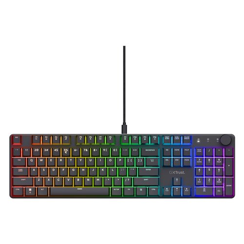 foto del prodotto trust gxt 866 torix tastiera gaming usb qwerty italiano nero
