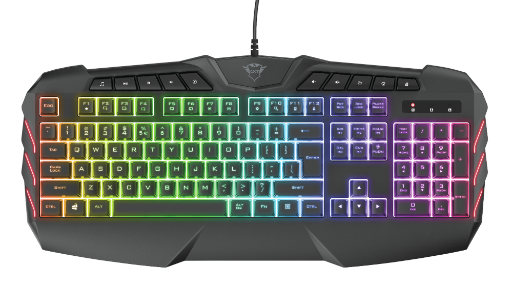 foto del prodotto trust gxt 881 odyss tastiera gaming usb qwerty italiano nero
