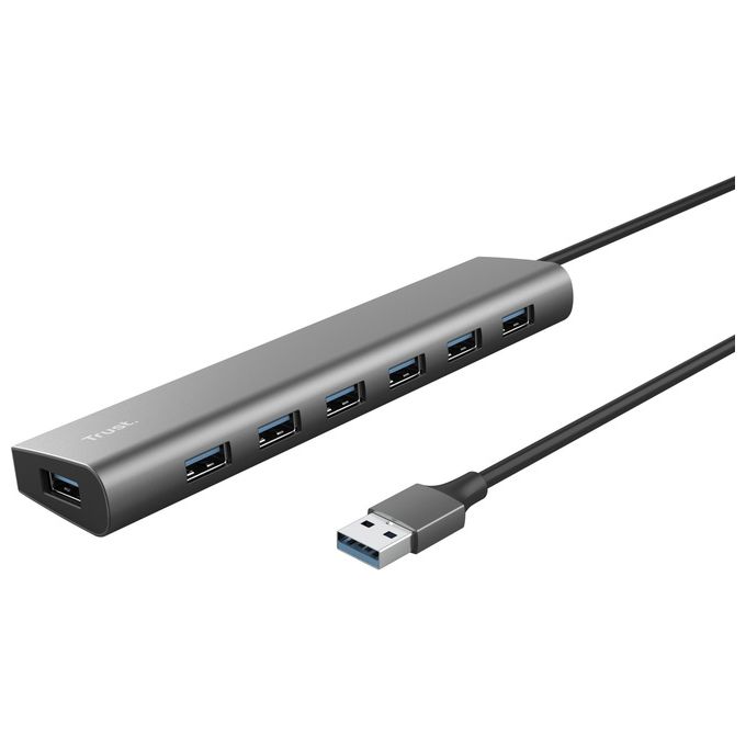 foto del prodotto trust halyx hub usb 7 porte 3.2 gen 1