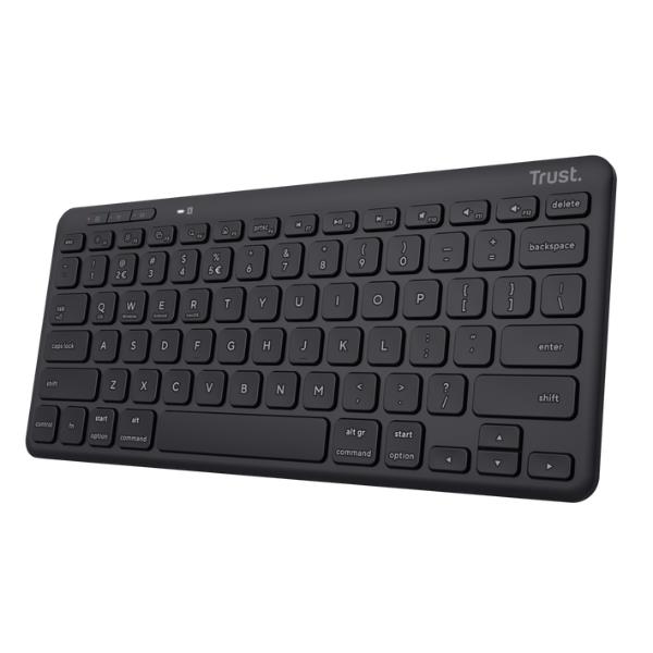 foto del prodotto trust lyra tastiera universale rf senza fili bluetooth qwerty italiano nero
