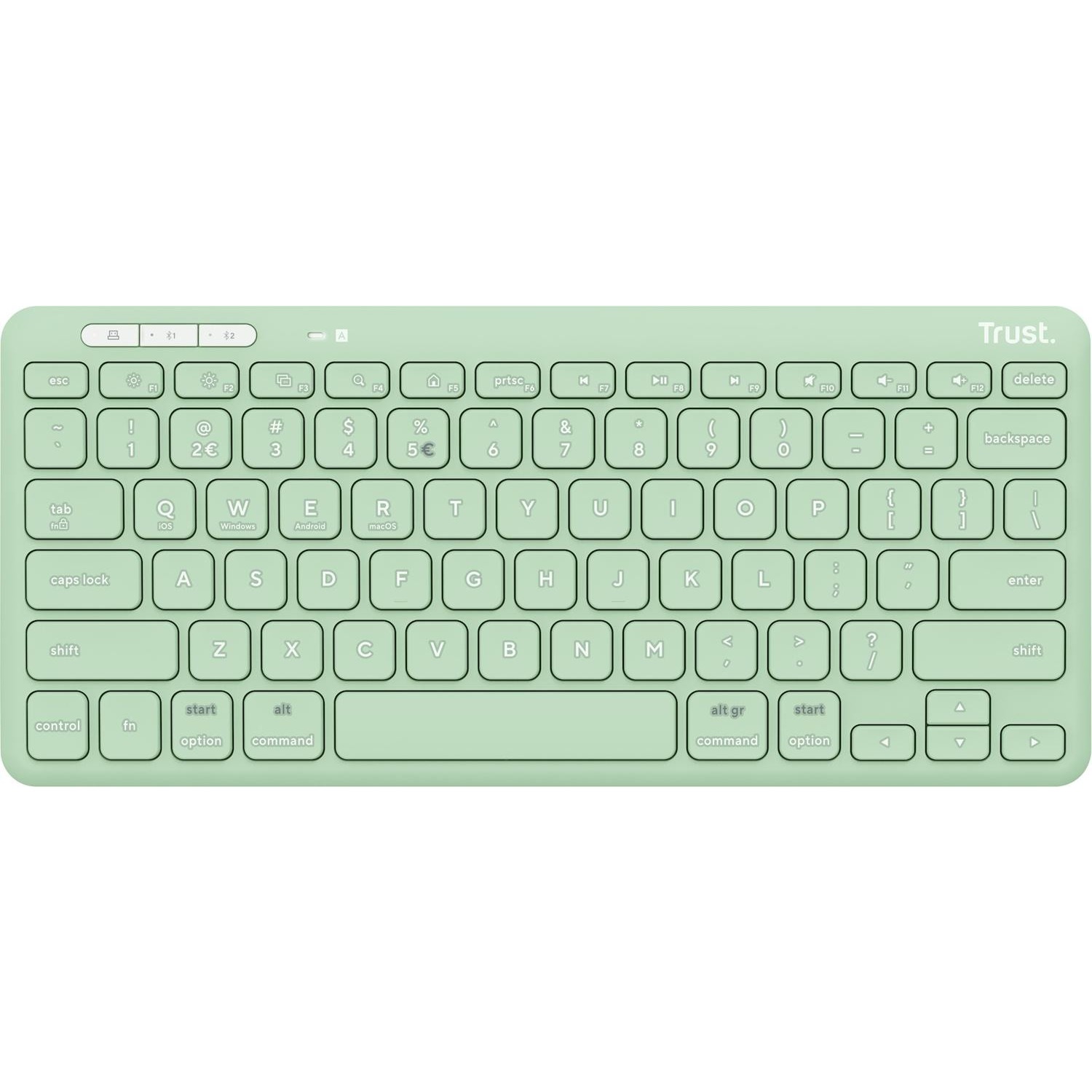 foto del prodotto trust lyra tastiera wireless compatta