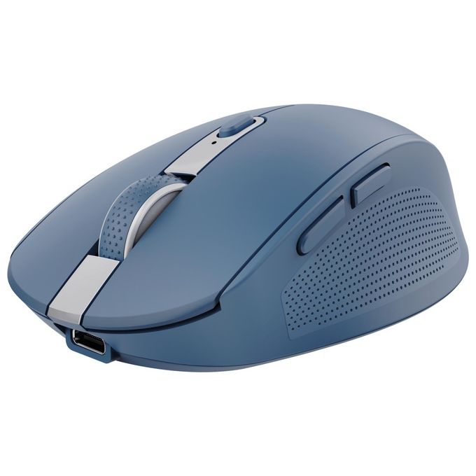 foto del prodotto trust ozaa mouse mano destra rf senza fili bluetooth ottico 3200 dpi blu