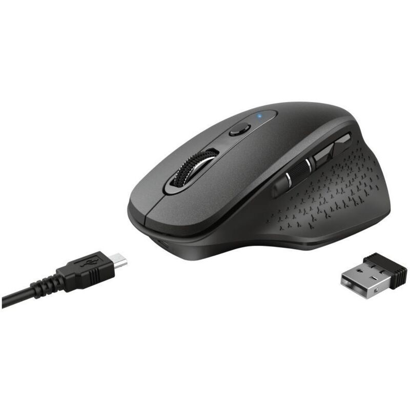 foto del prodotto trust ozaa mouse mano destra rf wireless ottico 2400 dpi