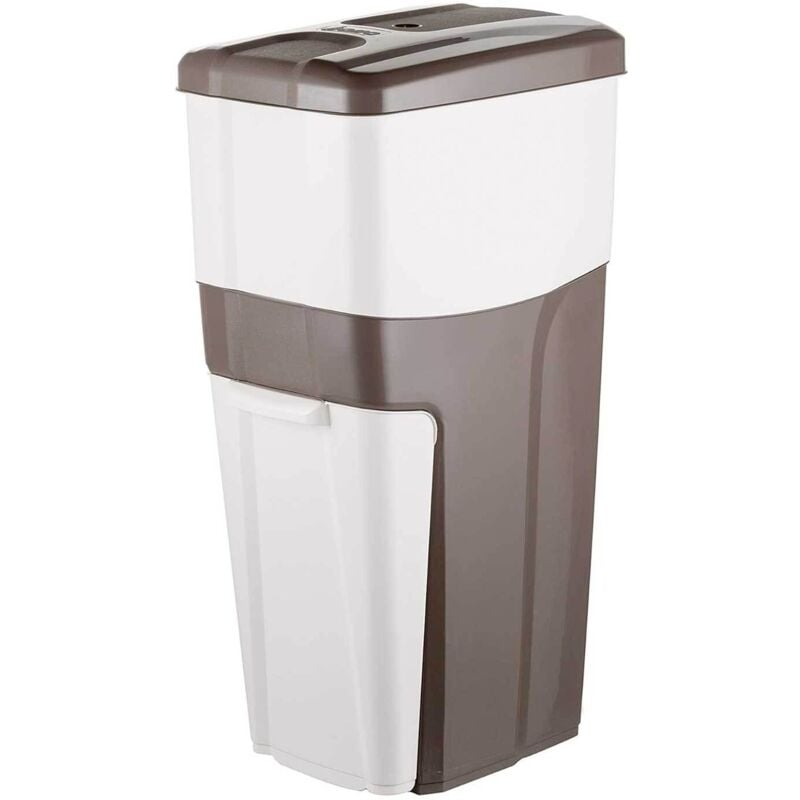 foto del prodotto trypla pattumiera per raccolta differenziata, tortora, 28x39x70 cm - bama