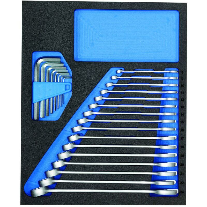foto del prodotto ts ct2 7 set di chiavi a bocca in modulo 2 4 check tool