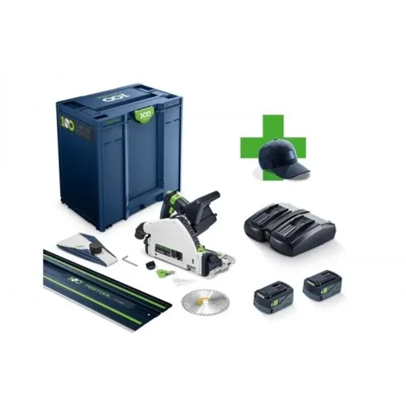 foto del prodotto tsc 55 kebi-plus xl-fs 100y limited edition sega ad affondamento a batteria 18 36 v con binario - festool