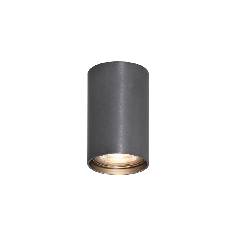 foto del prodotto tuba moderno alluminio gunmetal tondo max. 1 x watt qazqa