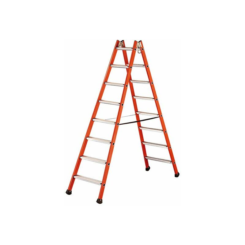 foto del prodotto tubesca comabi scala isolante doppia in vetroresina altezza massima di lavoro 2.84m 4255008