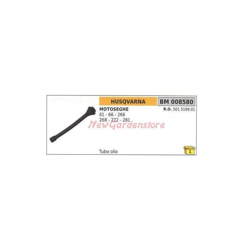 foto del prodotto tubetto olio husqvarna per motosega 61 66 266 268 272 281 008580