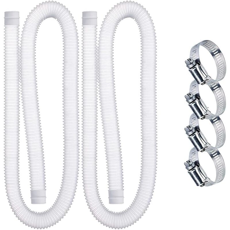 foto del prodotto tubi di ricambio per piscina, tubi di ricambio per pompa filtro per piscina con diametro di 1,25 pollici 2 pezzi , pe antipiega premium, compatibile