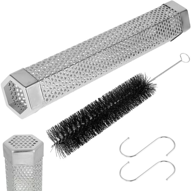 foto del prodotto tubi per affumicatura a pellet, tubi per affumicatura in acciaio inossidabile per barbecue, generatore di tubi per affumicatura resistente al calore