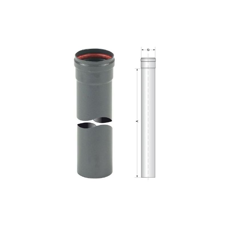 foto del prodotto tubi per stufe a pellets 2 mm aeternum nero 10x100
