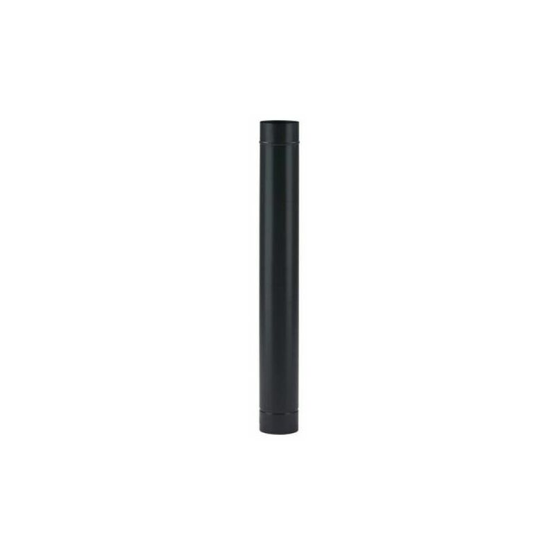 foto del prodotto tubi smaltati per stufe canna fumaria in acciaio porcellanato 100cm black
