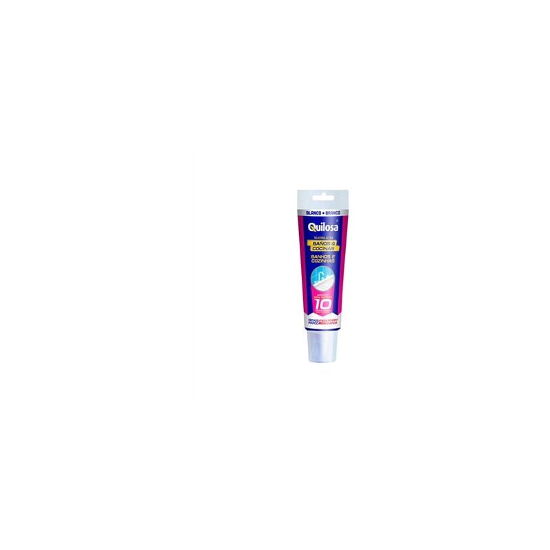 foto del prodotto tubo 100ml silicone bagno cucina antimuffa bianco quilosa