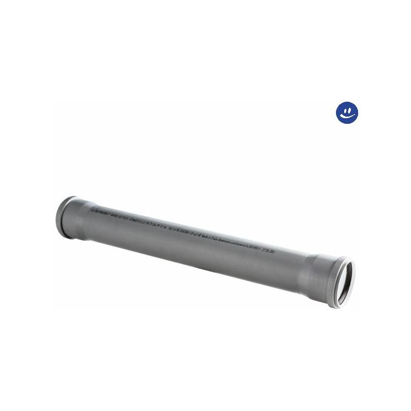 foto del prodotto tubo 2 bicchieri ad innesto in pp con guarnizione serie ed tech 110 mt 0,5 wavin