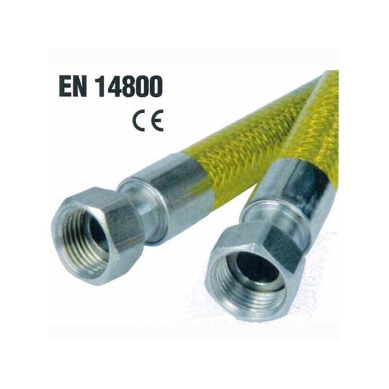 foto del prodotto tubo a norma flessibile piani cottura gas gpl metano da 1,50 mt