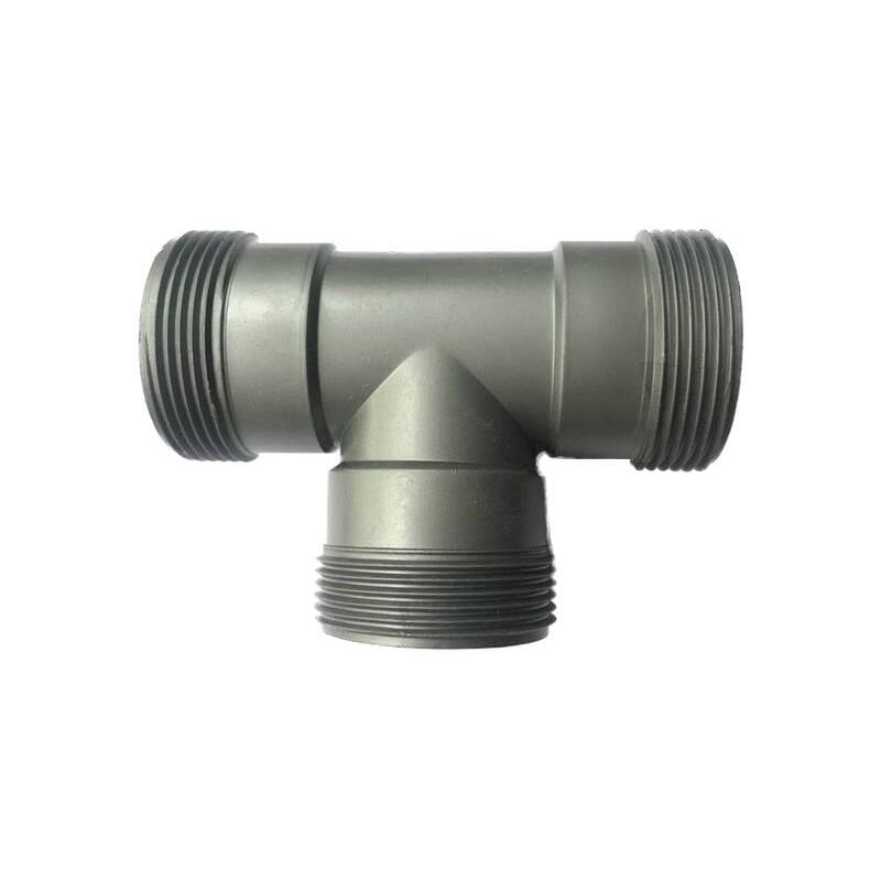foto del prodotto tubo a t con filettatura esterna, in polipropilene 46 mm