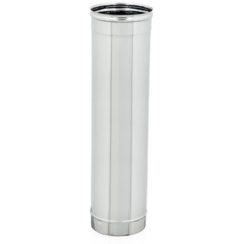foto del prodotto tubo acciaio inox per canna fumaria 50 100 cm diverse misure zinco calabria