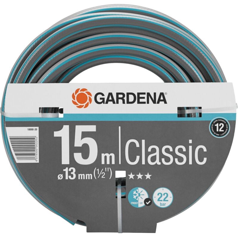 foto del prodotto tubo acqua da giardino classic 15 m, 13 mm 1 2 per irrigazione e giardinaggio 18000 20 gardena