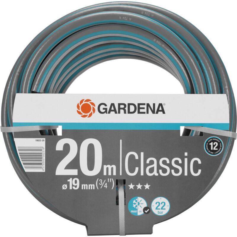 foto del prodotto tubo acqua da giardino classic 20 m, 19 mm 3 4 per irrigazione e giardinaggio 18022 20 gardena