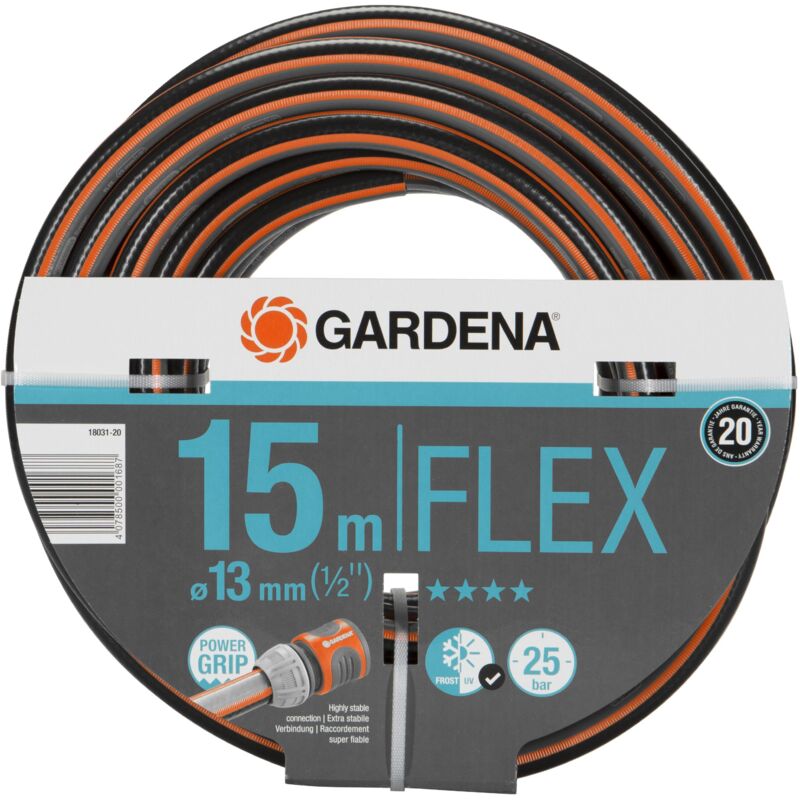 foto del prodotto tubo acqua da giardino comfort flex 15 m, 13 mm 1 2 per irrigazione e giardinaggio 18031 20 gardena