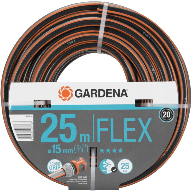 foto del prodotto tubo acqua da giardino comfort flex 25 m, 15 mm 5 8 per irrigazione e giardinaggio 18045 26 gardena