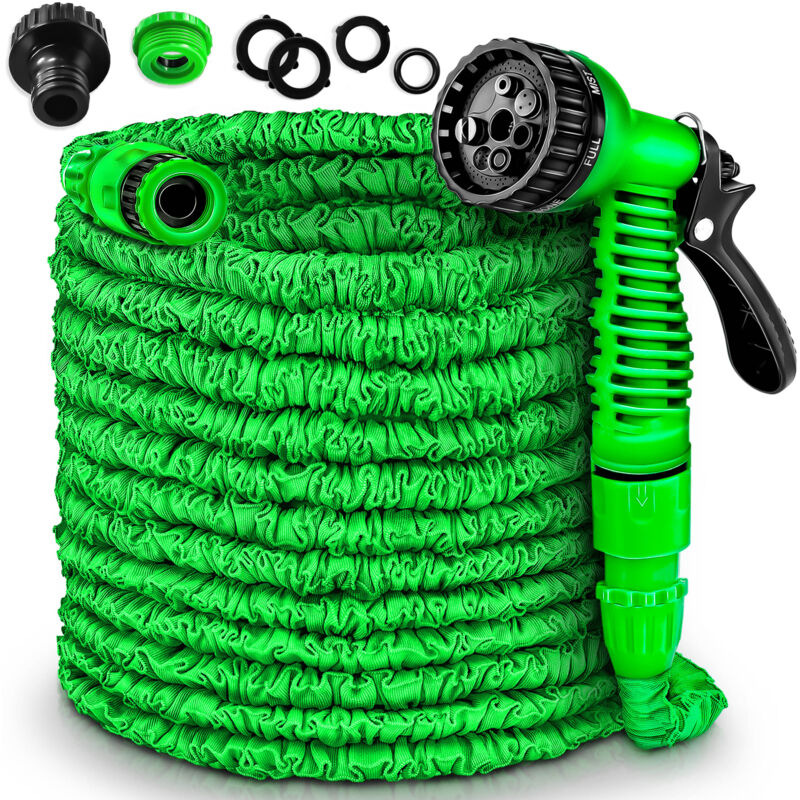 foto del prodotto tubo acqua estensibile tubo irrigazione estensibile 3 4 tubo acqua da giardino avvolgibile in 6 diverse misure 45m tresko