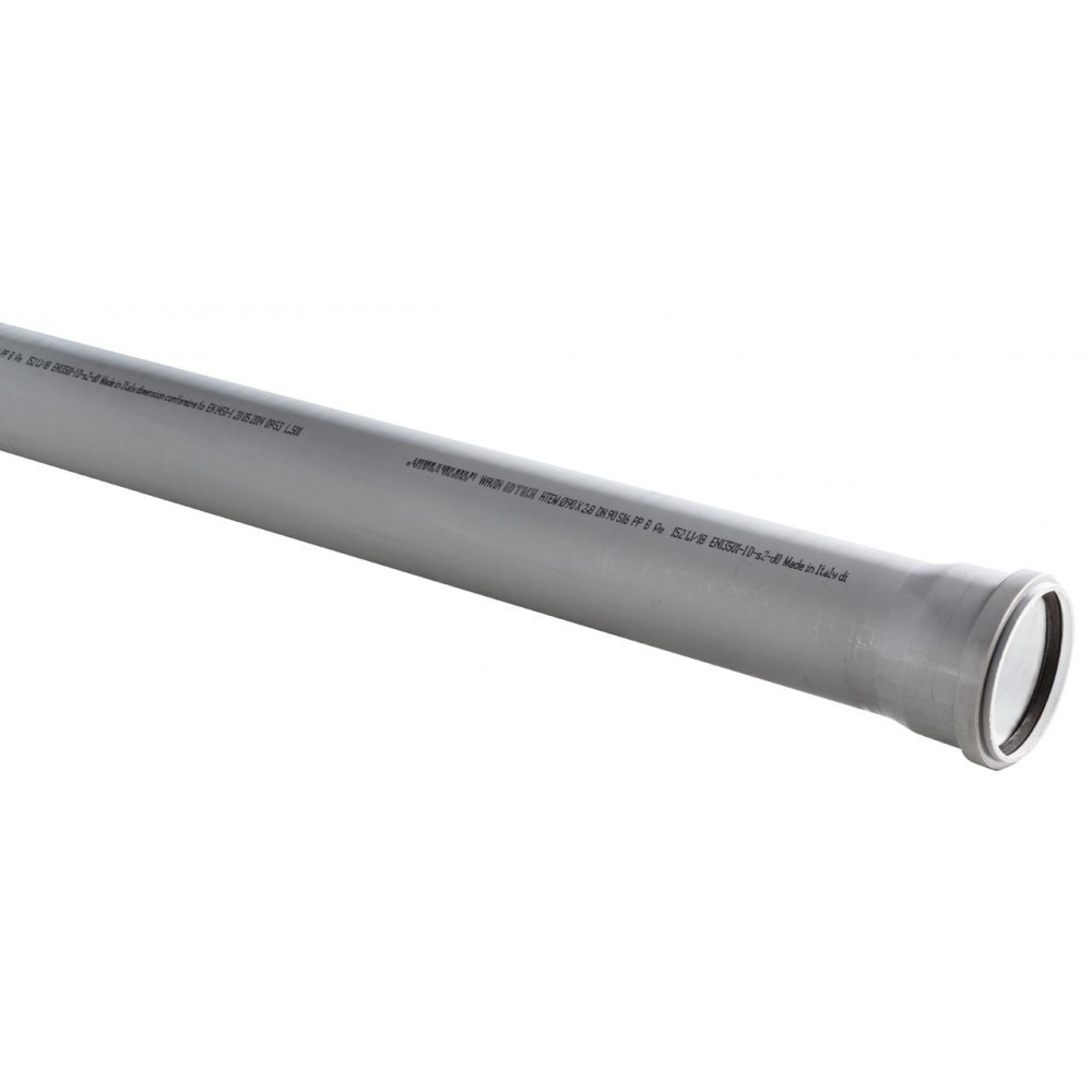 foto del prodotto tubo ad innesto con guarnizione 1 bicchiere 110x2000mm