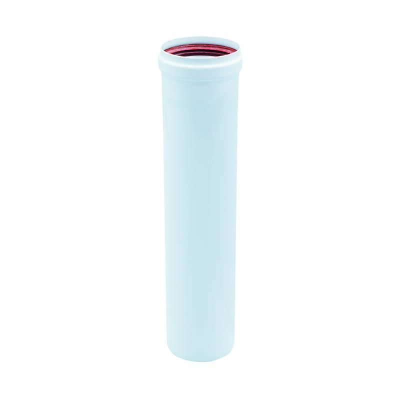 foto del prodotto tubo alluminio caldaia verniciato bianco d 80 cm.50 15666 
