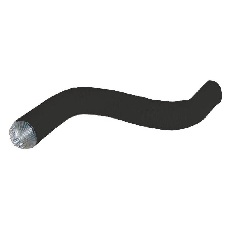 foto del prodotto tubo alluminio flessibile estensibile nero tubo all.d.50 massima estensione1,5mt nero