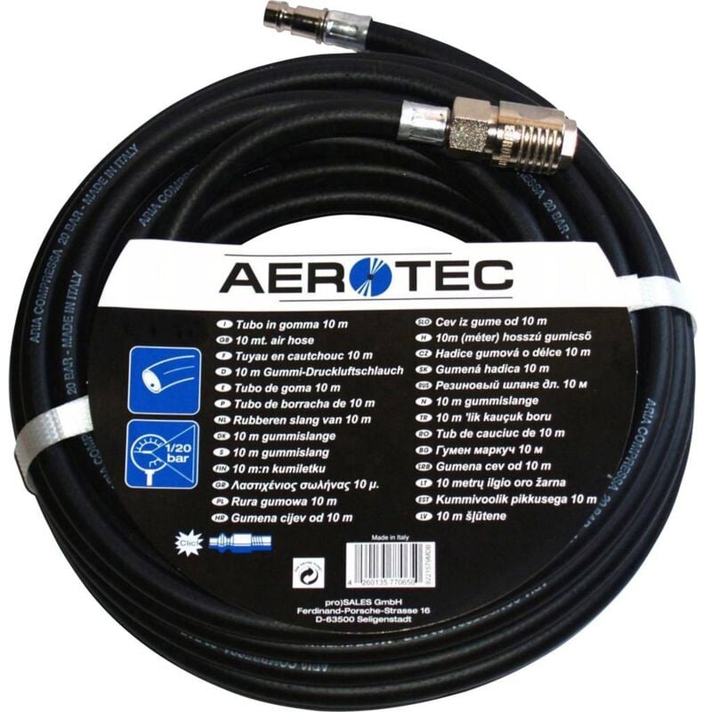 foto del prodotto tubo aria compressa 10 m 20 bar aerotec