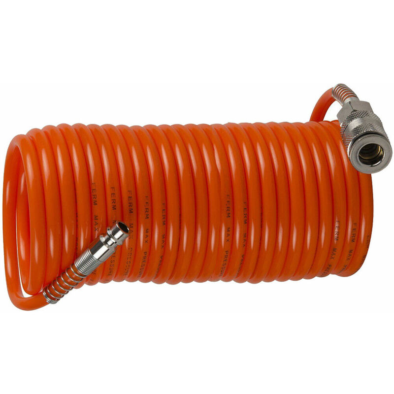 foto del prodotto tubo aria compressa flessibile per compressore 8 metri raccordo spirale m
