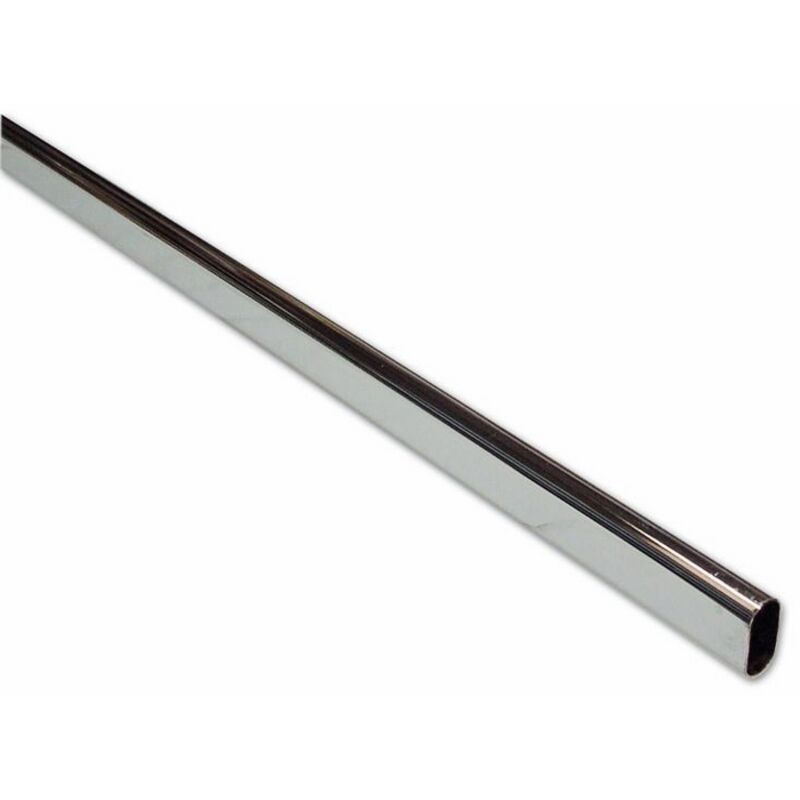 foto del prodotto tubo armadio ovale 30x15 cromato asta mt 3 