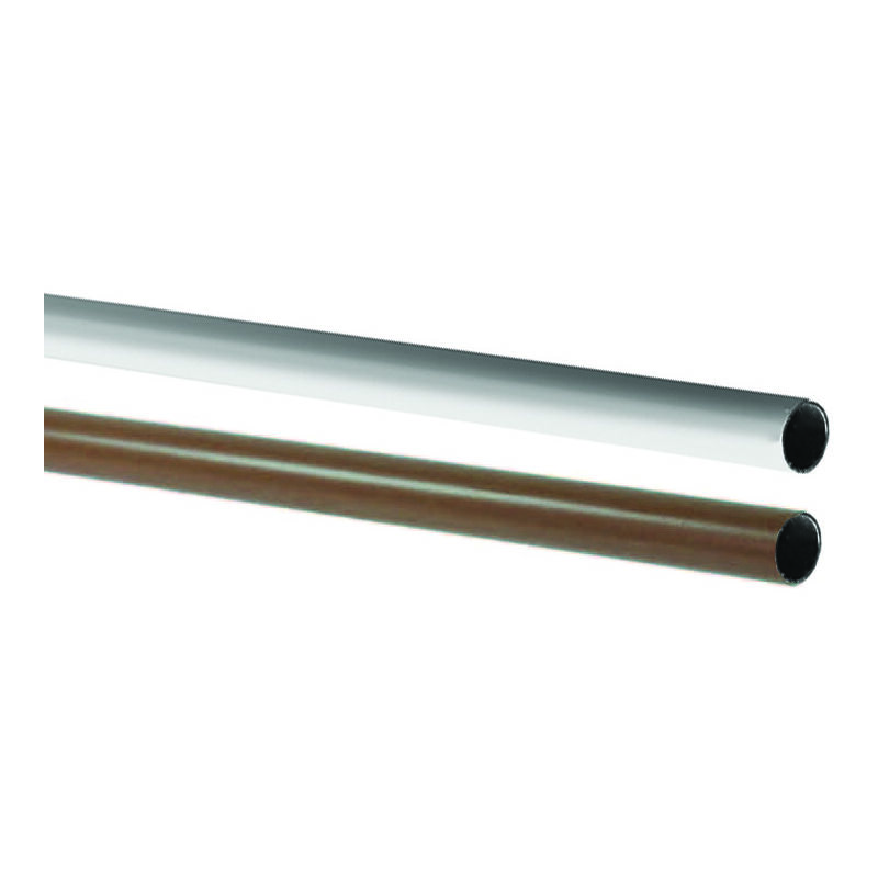 foto del prodotto tubo armadio tondo in acciaio plastificato mm.18x mt.2 di altezza colore marrone