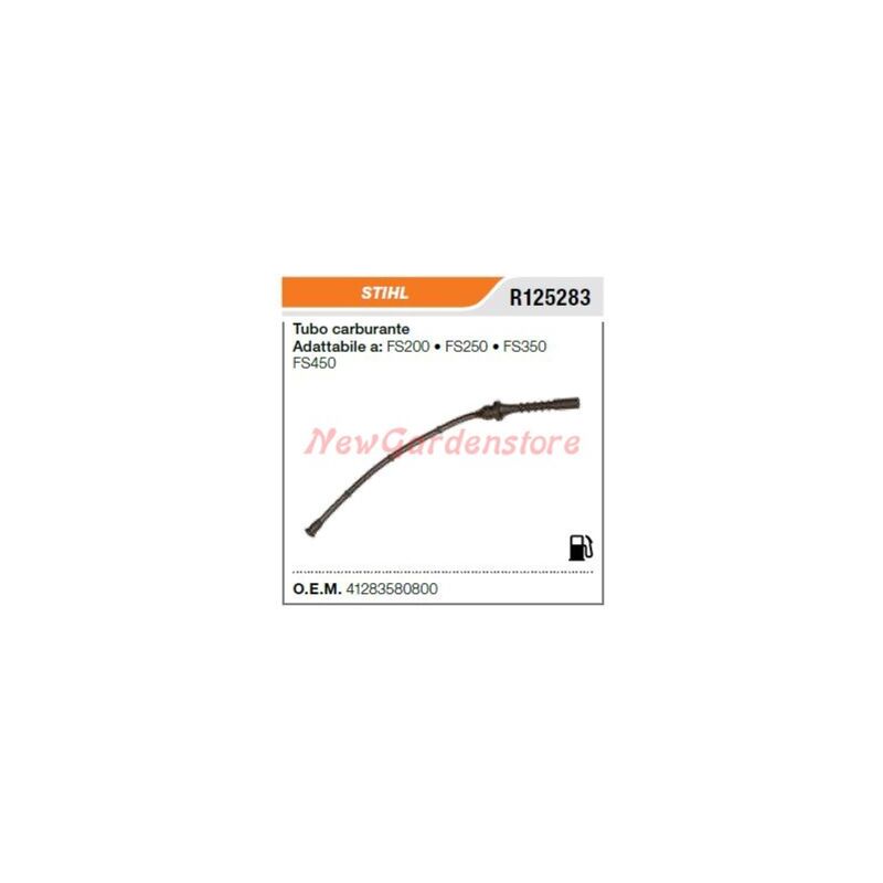 foto del prodotto tubo aspirrazione carburante stihl motosega fs200 fs250 fs450 4128-358-0800